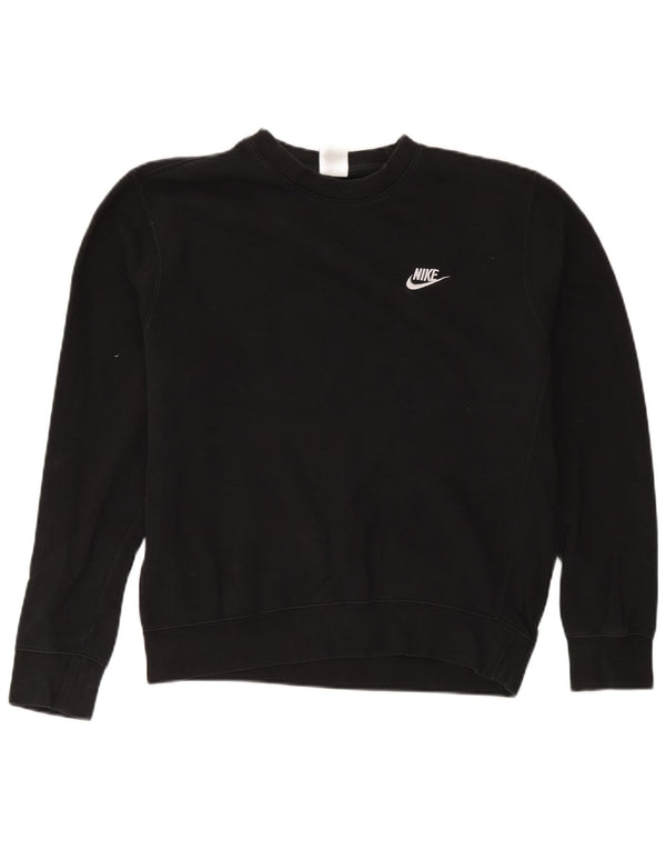 Nike Herre sweatshirt Jumper Medium Sort Bomuld