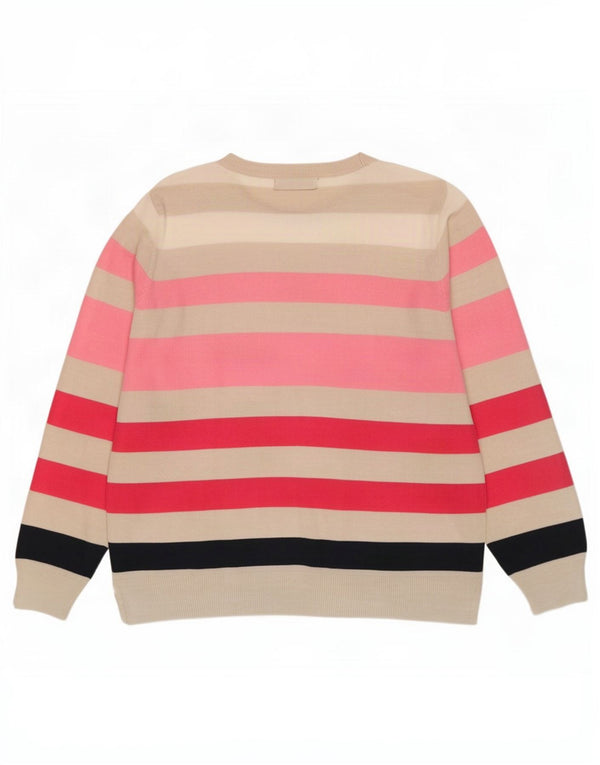 Marks & Spencer Womens Boat Neck Jumper Sweater UK 14 Large Multicoloured