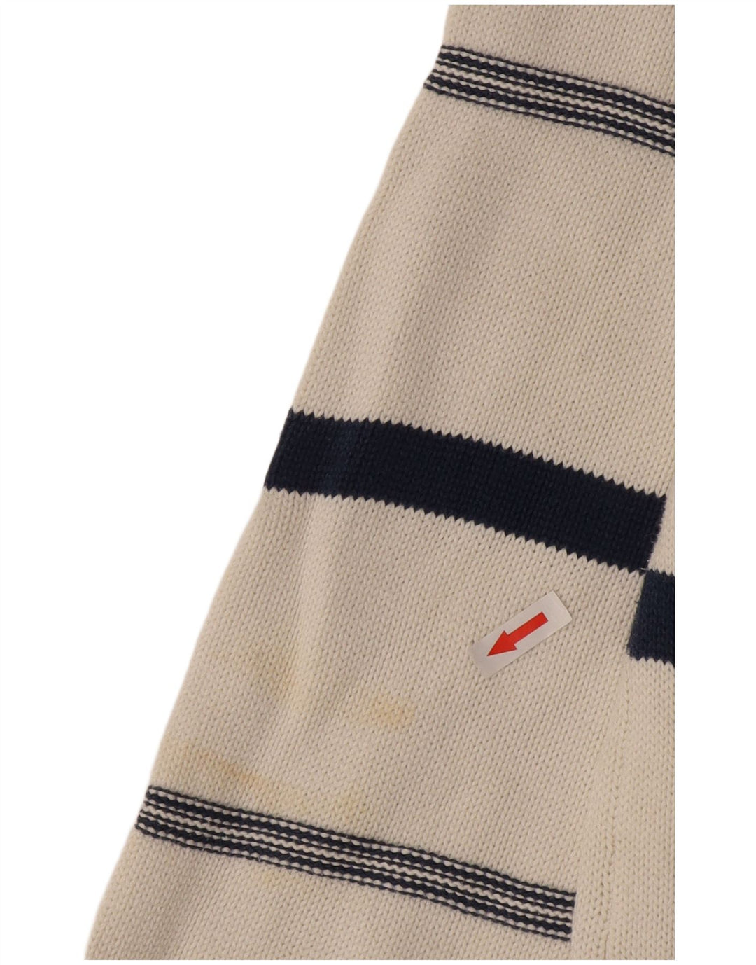 Stefanel Pull col V pour homme XL Blanc Argyle/Diamant