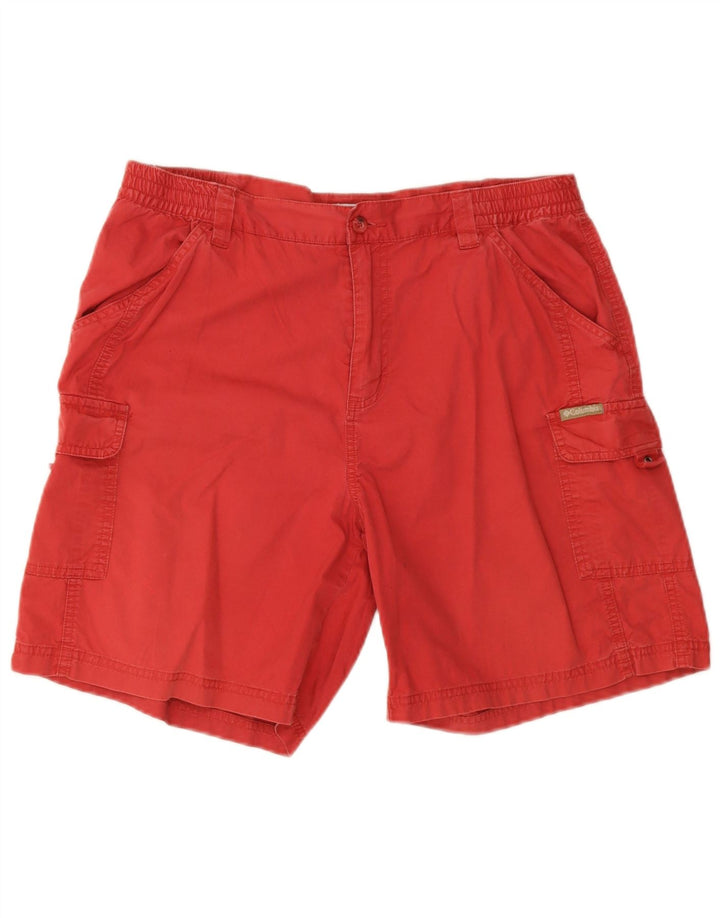 Pantaloncini cargo Columbia da donna grandi W36 in cotone rosso