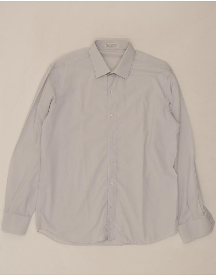 VINTAGE Mens Shirt Size 41 Large Blue Vintage Vintage and Second-Hand Vintage from Messina Hembry 
