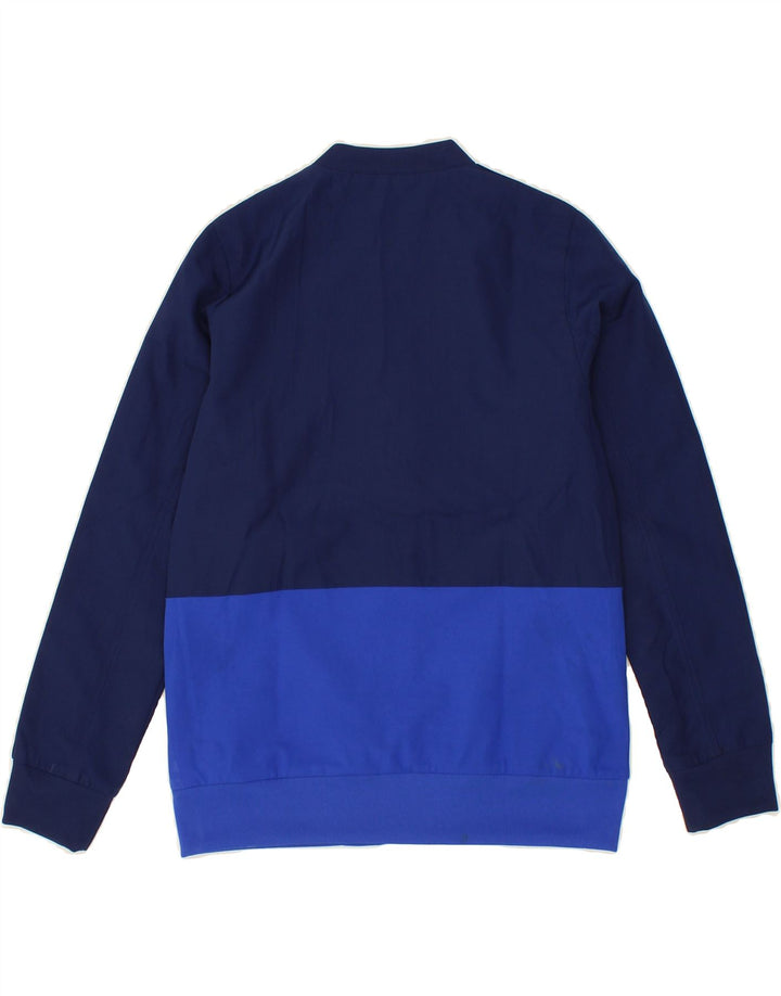 ADIDAS Boys Climalite Tracksuit Top Jacket 9-10 Years Navy Blue Vintage Adidas and Second-Hand Adidas from Messina Hembry 
