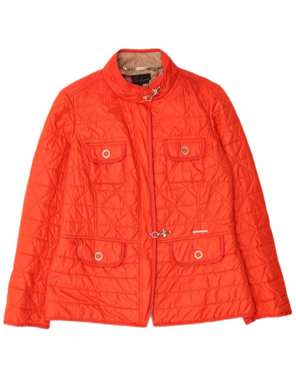 Luisa Spagnoli Womens Padded Jacket UK 14 Medium Red Polyester