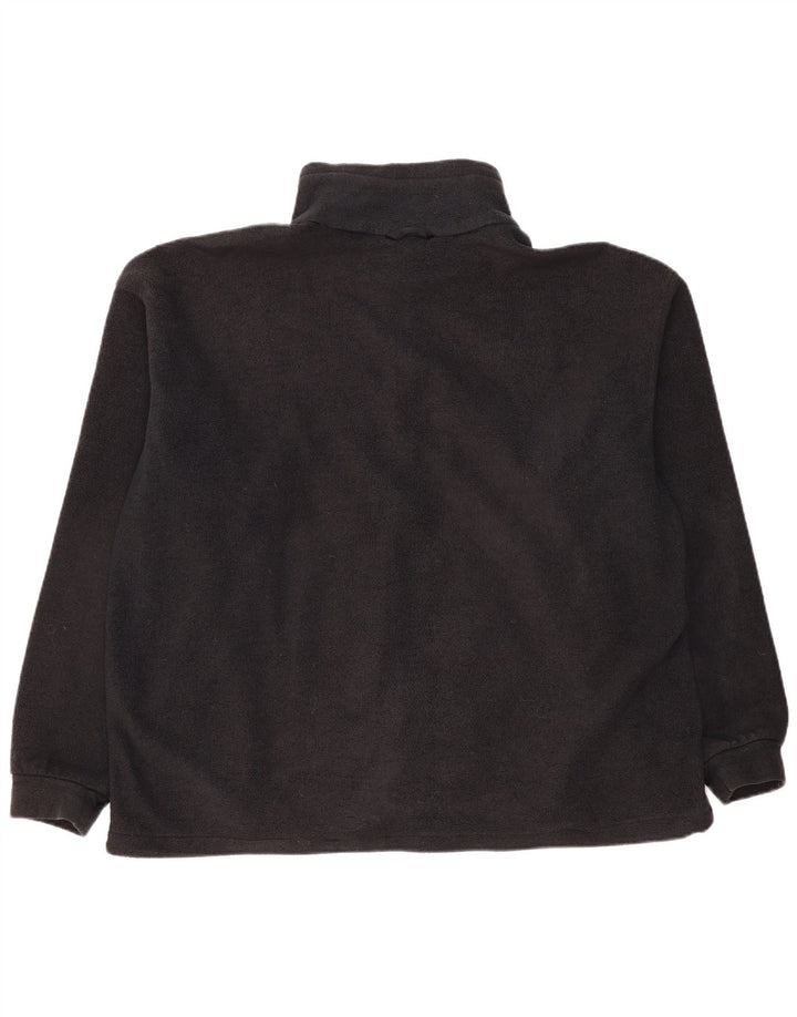 COLUMBIA Mens Interchange Fleece Jacket UK 44 2XL Black Polyester
