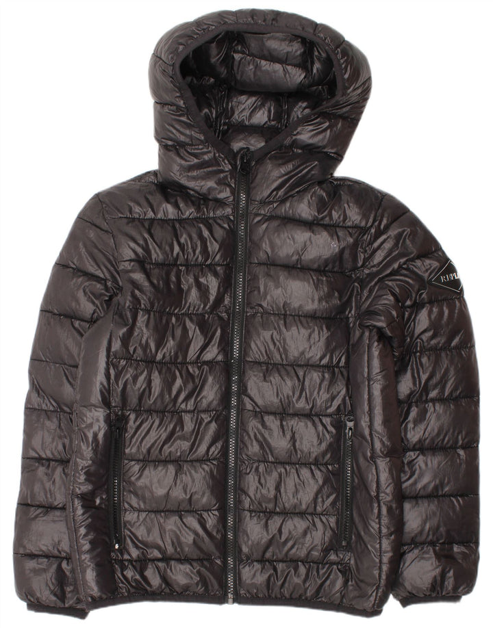 Replay Boys Hooded Padded Jacket 9-10 Years Black Polyester