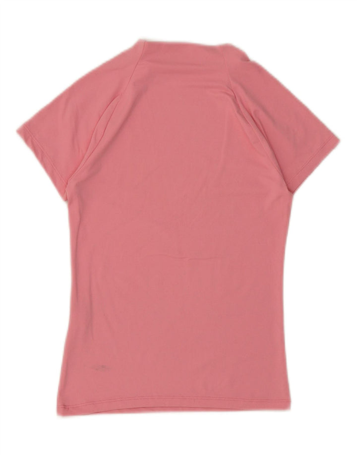 ZARA Womens T-Shirt Top UK 8 Small Pink Polyamide Vintage Zara and Second-Hand Zara from Messina Hembry 