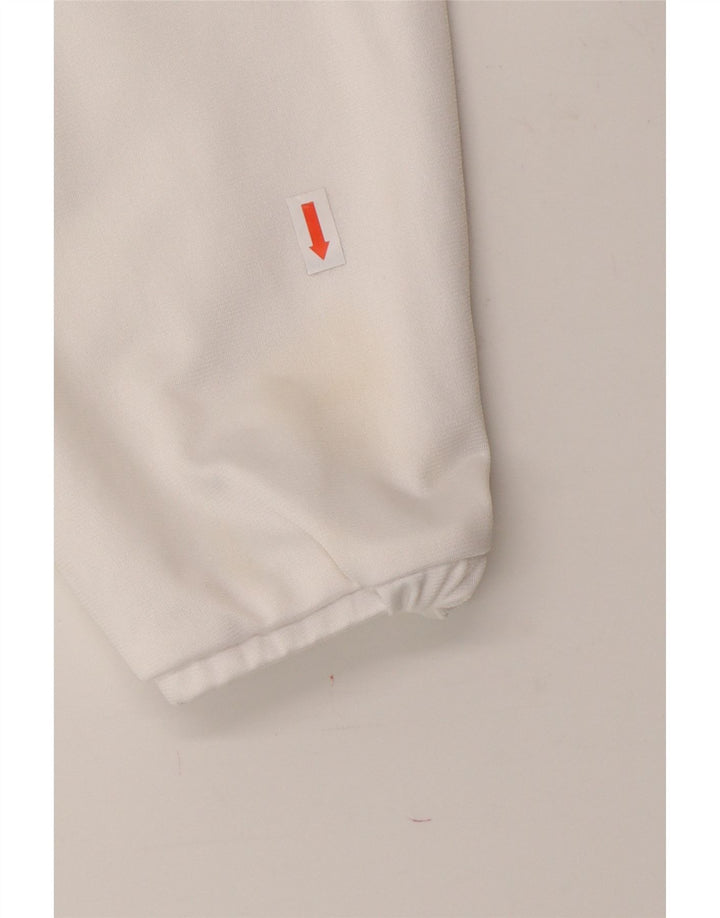 ASICS Womens Tracksuit Top Jacket UK 10 Small White Colourblock Polyester Vintage Asics and Second-Hand Asics from Messina Hembry 