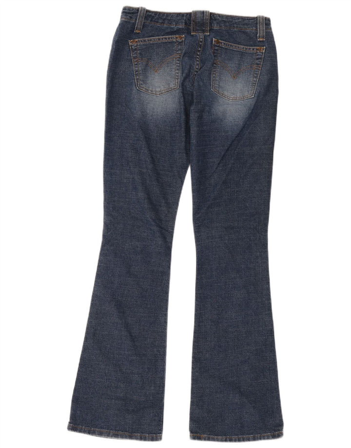 Levi's Womens 520 Super Low Flared Jeans US 7 Medium W28 L32 Blue Cotton