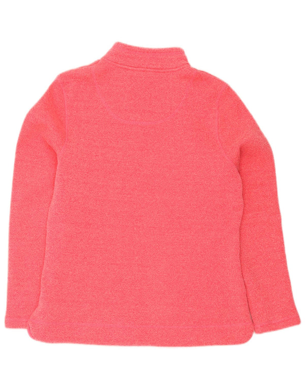 Felpa con zip a 1/4 da donna Weird Fish UK 14 grande rosa screziato