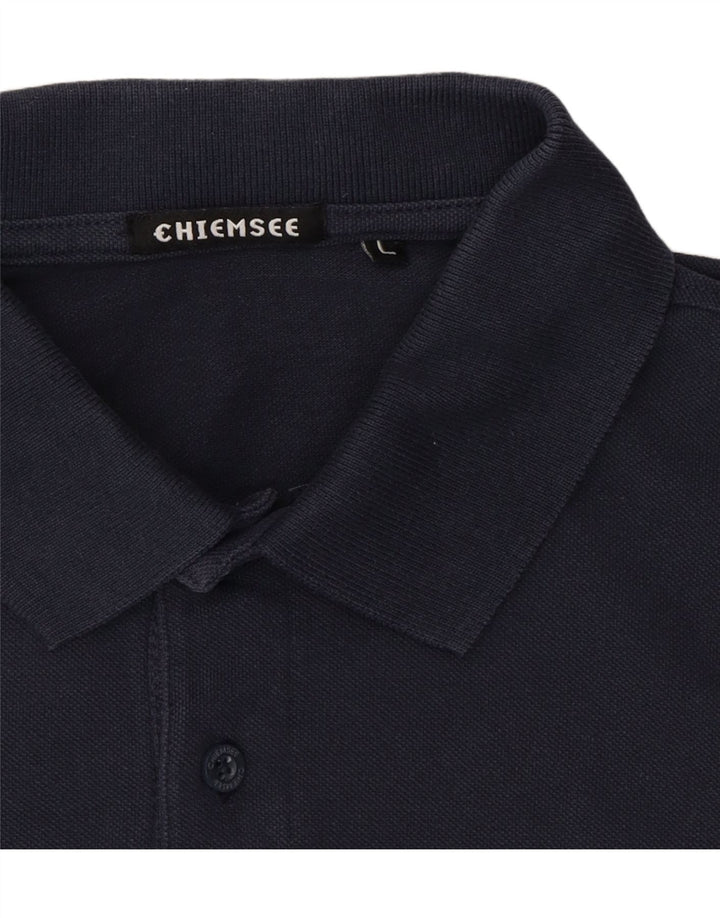 CHIEMSEE Mens Polo Shirt Large Navy Blue Cotton Vintage Chiemsee and Second-Hand Chiemsee from Messina Hembry 