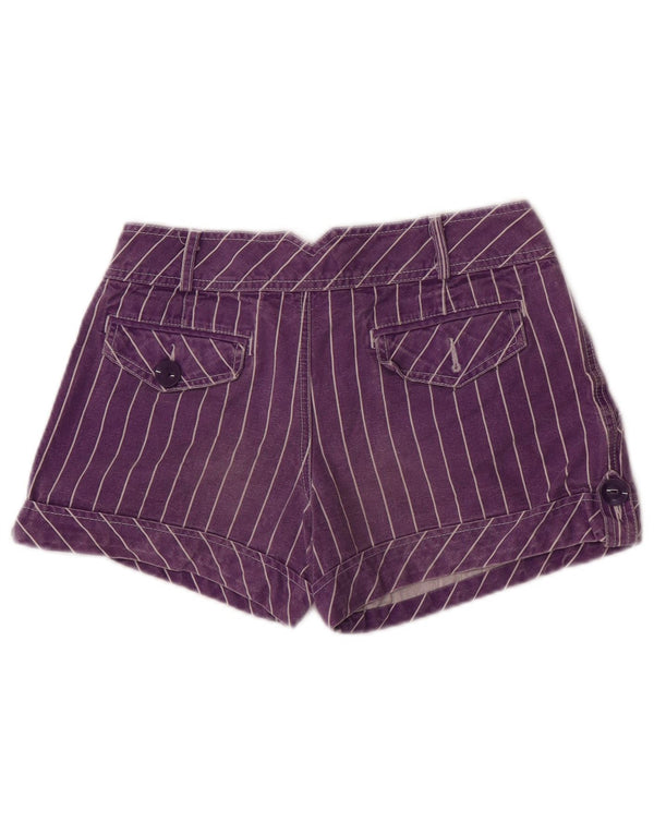 Pantaloncini cargo Zara Trafaluc da donna EU 36 XS W26 cotone a righe viola