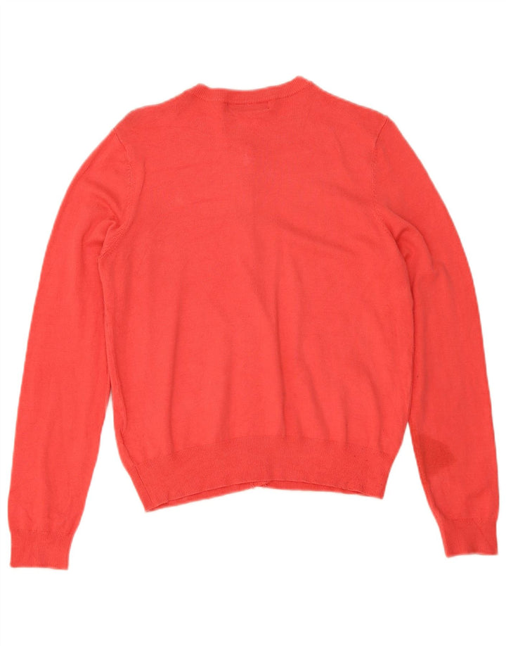 Marks & Spencer Womens Cardigan Sweater UK 12 Medium Red Viscose