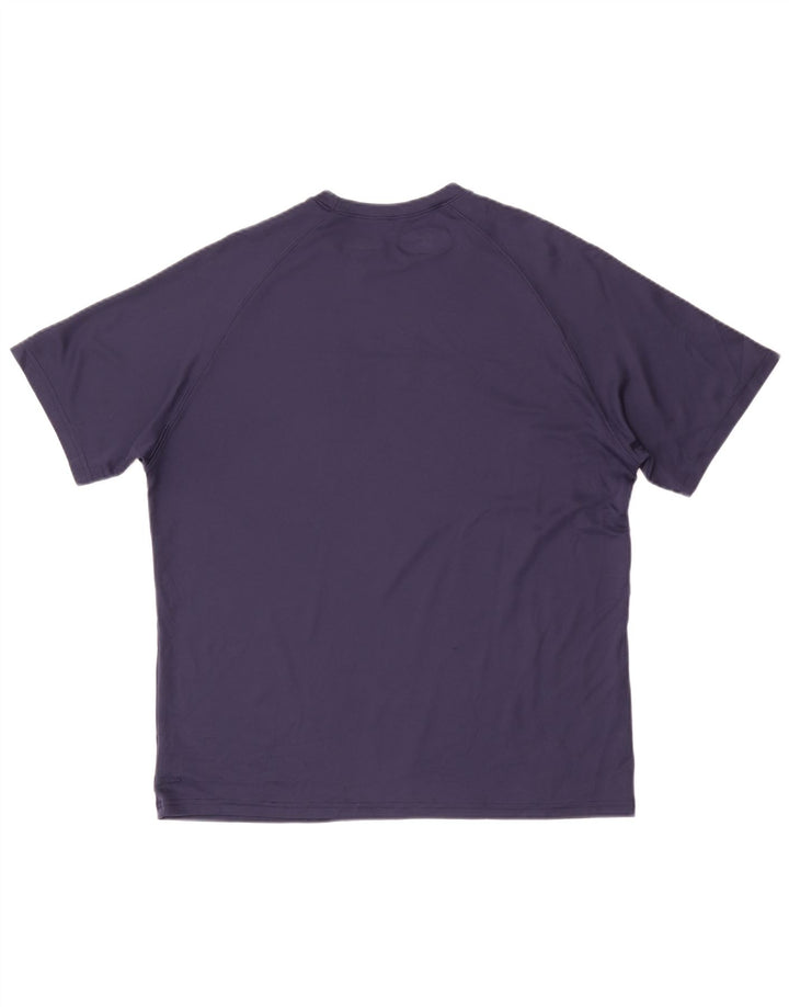 Under Armour Mens Graphic T-Shirt Top Medium Navy Blue Polyester