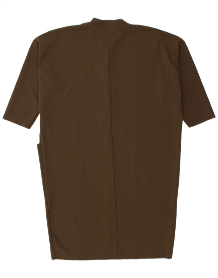 Zara Womens Oversized Shift Dress UK 14 Medium Khaki