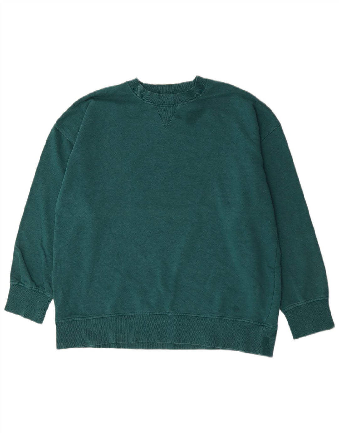 Zara Mens Sweatshirt Jumper Medium Green Cotton
