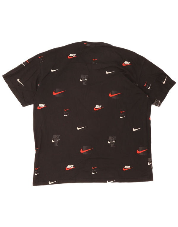 Nike Mens Loose Fit Graphic T-Shirt Top XL Black Cotton