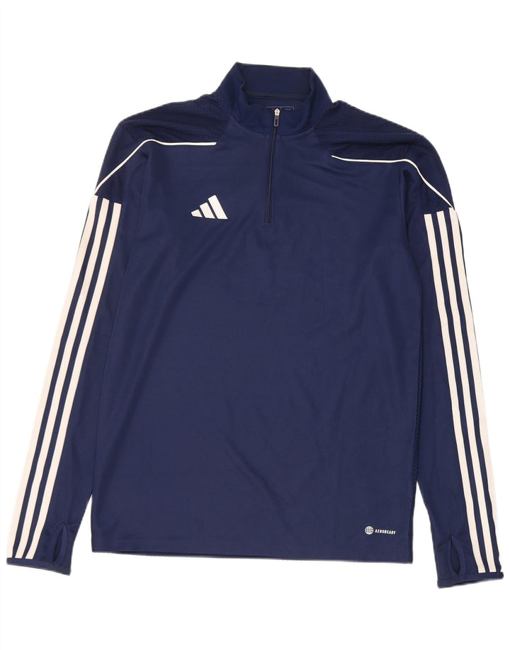 Adidas Aeroready Slim Fit Pullover Træningsdragt Top Small Navy Blue