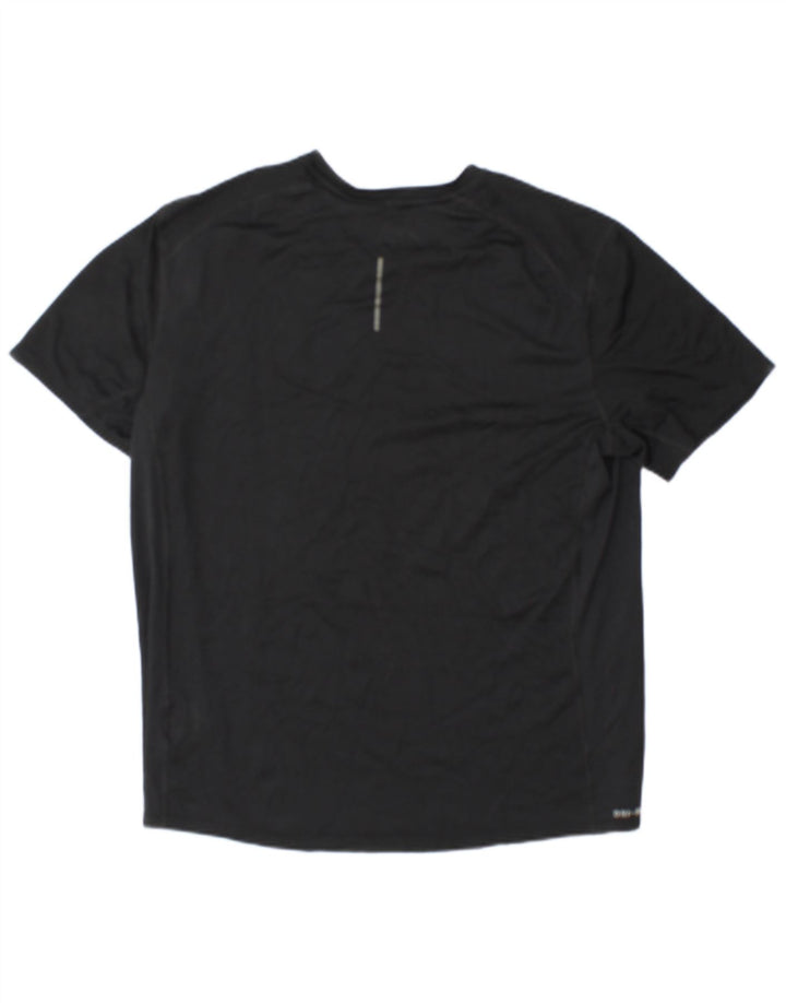 Nike Mens Dri Fit T-Shirt Top Large Black Polyester