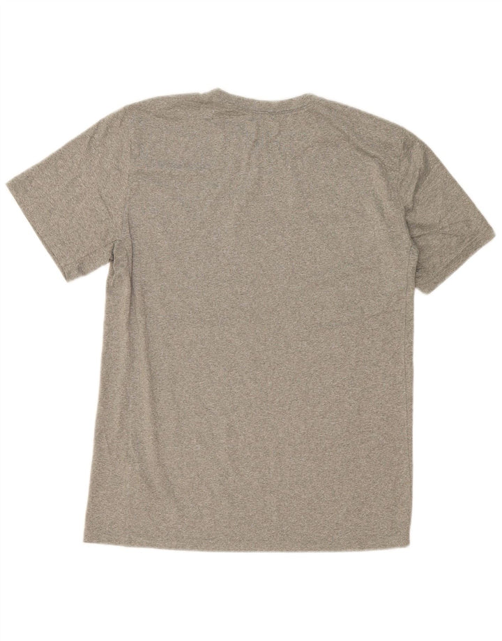 Nike Mens Dri Fit Graphic T-Shirt Top Medium Grey Polyester