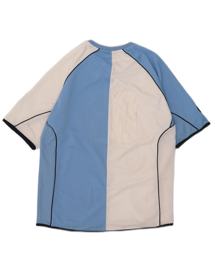 Asics Mens Graphic T-Shirt Top Medium Blue Colourblock Polyester