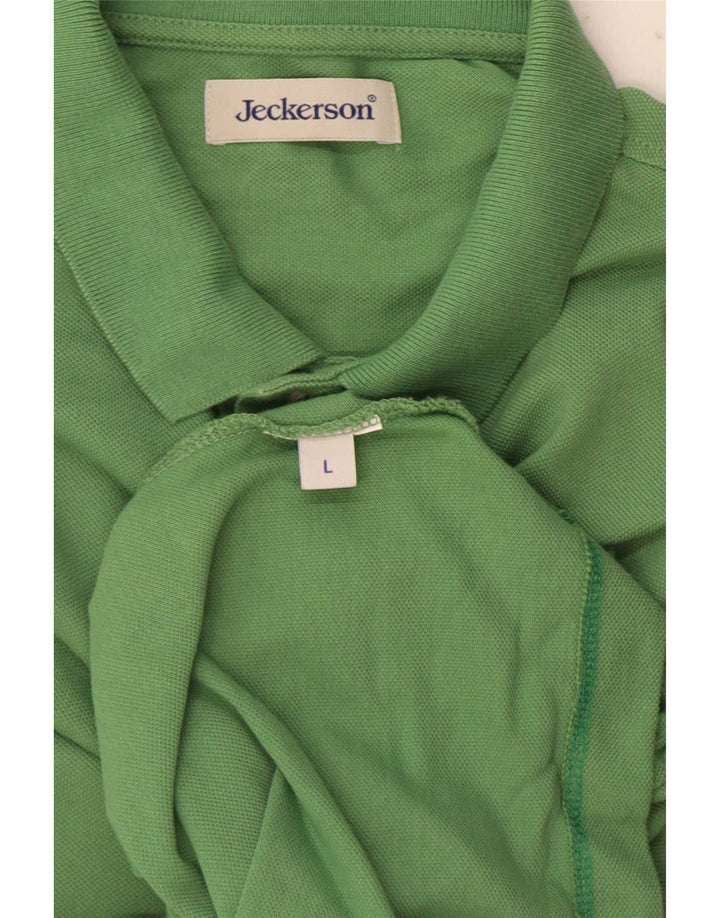 Jeckerson Mens Polo Shirt Large Green