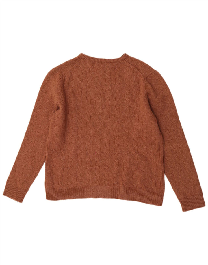 Marks & Spencer Boys Crew Neck Jumper Sweater 12-13 Years Brown