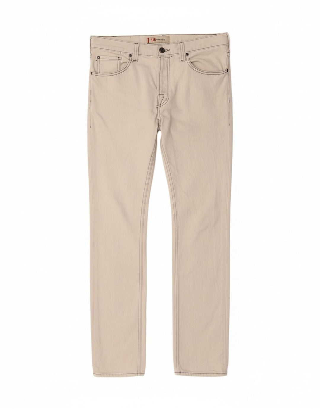 LEVI'S Mens 513 Skinny Jeans W36 L35 White Vintage Levi's and Second-Hand Levi's from Messina Hembry 