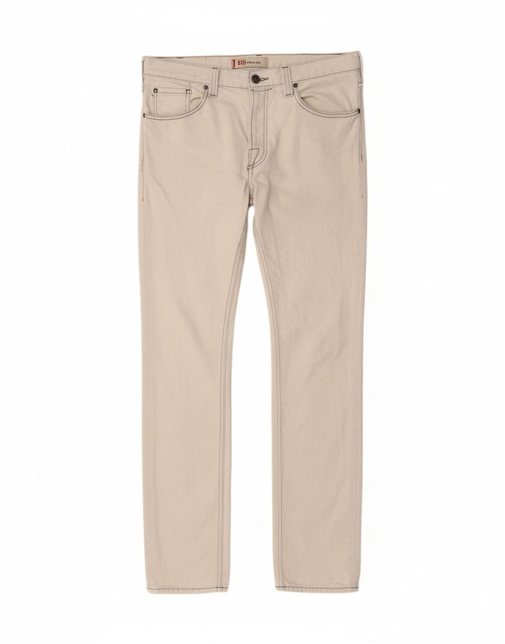LEVI'S Mens 513 Skinny Jeans W36 L35 White Vintage Levi's and Second-Hand Levi's from Messina Hembry 