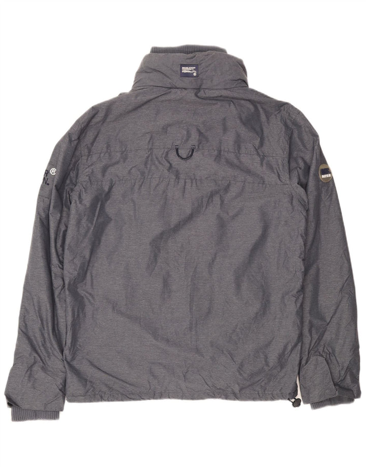Giacca a vento grafica da uomo Superdry UK 42 XL poliestere grigio