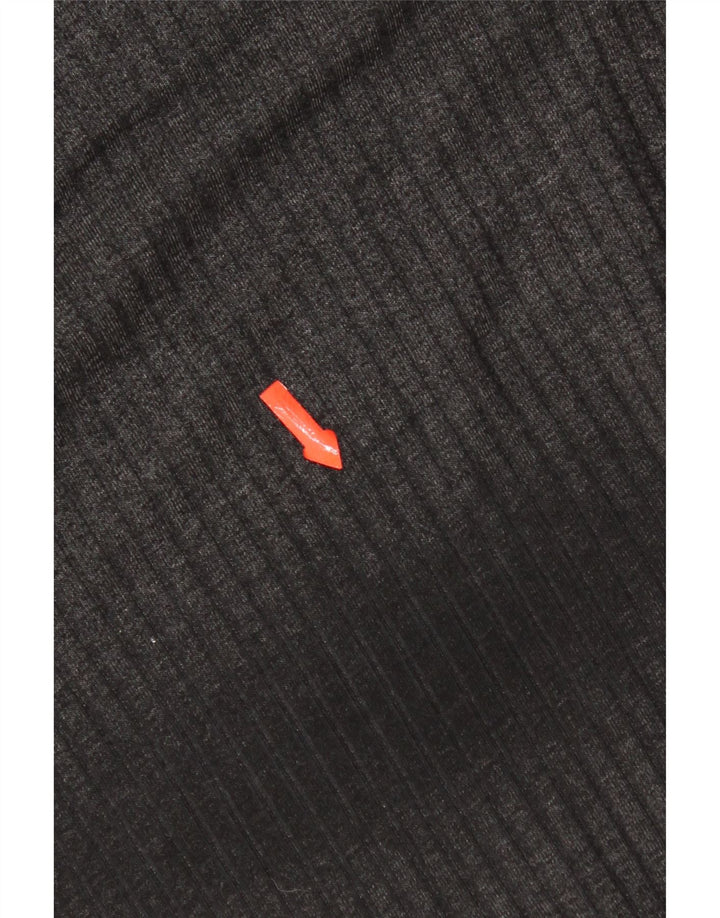 Marks & Spencer Damen-Maxikleid mit langen Ärmeln, Gr. 46, Grau, Polyester