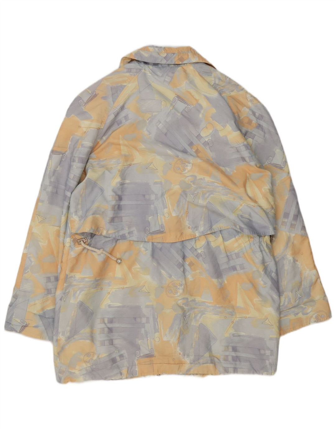 Vintage Womens Abstract Pattern Windbreaker Coat EU 42 Large Multicoloured