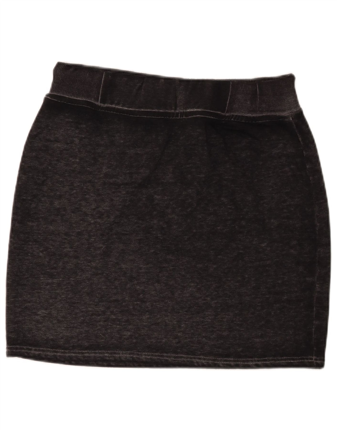 Superdry Womens Graphic Mini Skirt Medium W30 Black Flecked Cotton