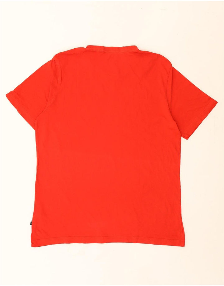 PUMA Mens Graphic T-Shirt Top Large Red Cotton Vintage Puma and Second-Hand Puma from Messina Hembry 