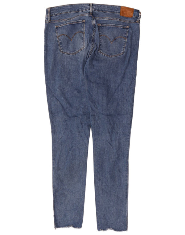 Levi's Damen 711 Skinny Jeans W31 L31 Blaues Lyocell