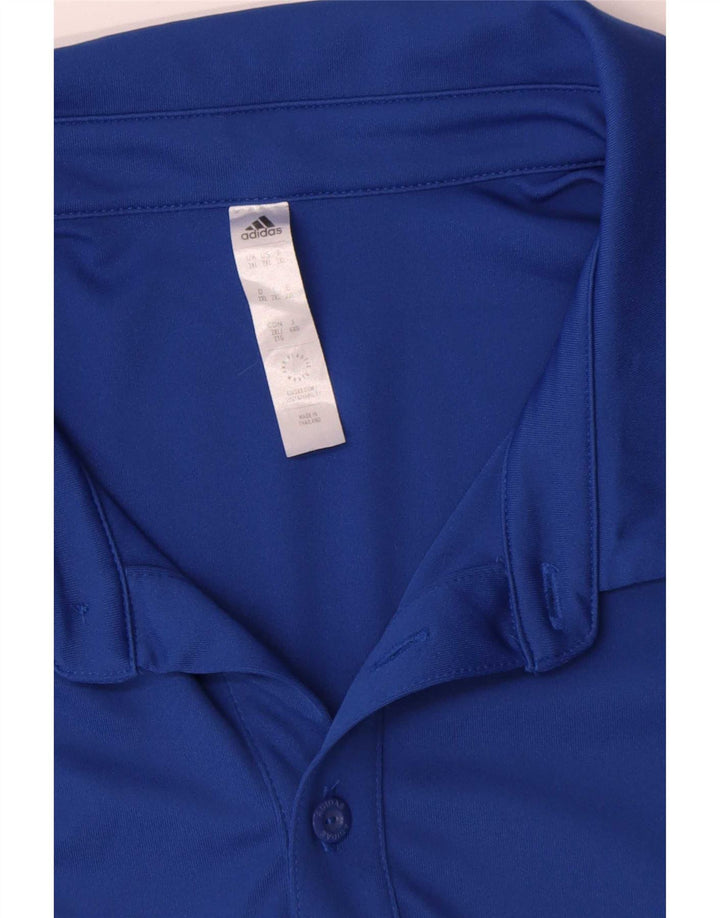 Polo Adidas Aeroready da uomo 2XL blu poliestere