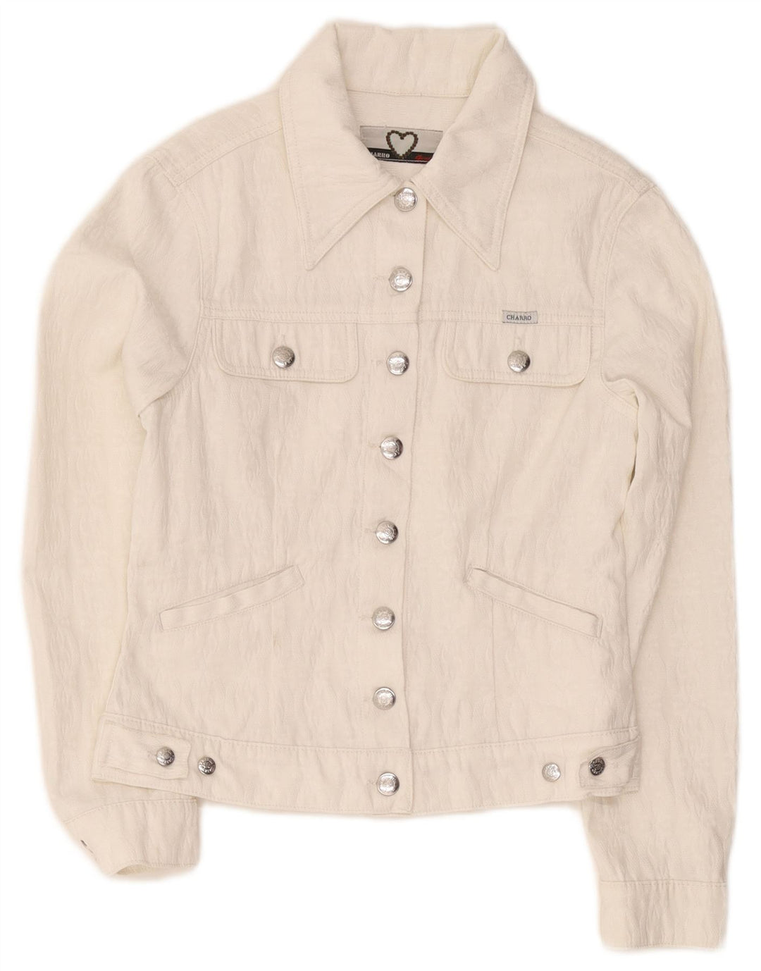 Charro Girls Utility Jacket 10-11 år Medium Hvid Polyester