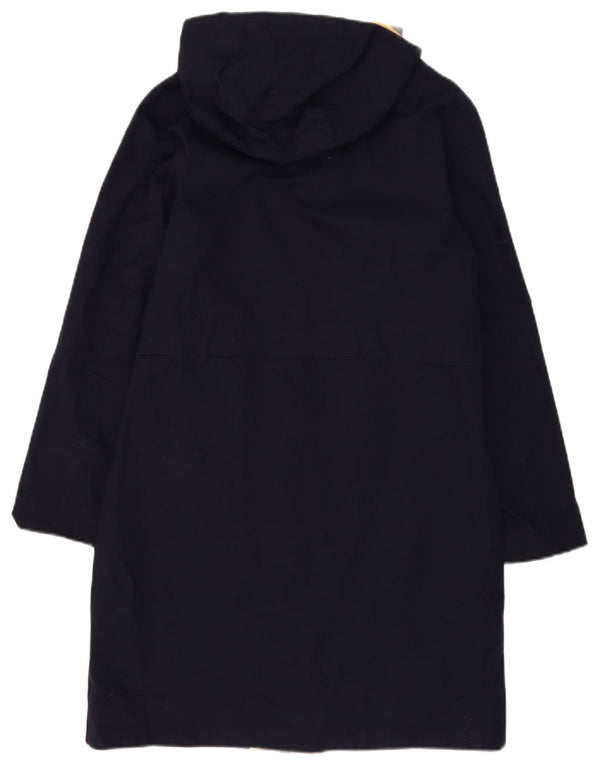 Parka con capucha para mujer Boden UK 8 Small Azul marino Poliéster con bloques de color
