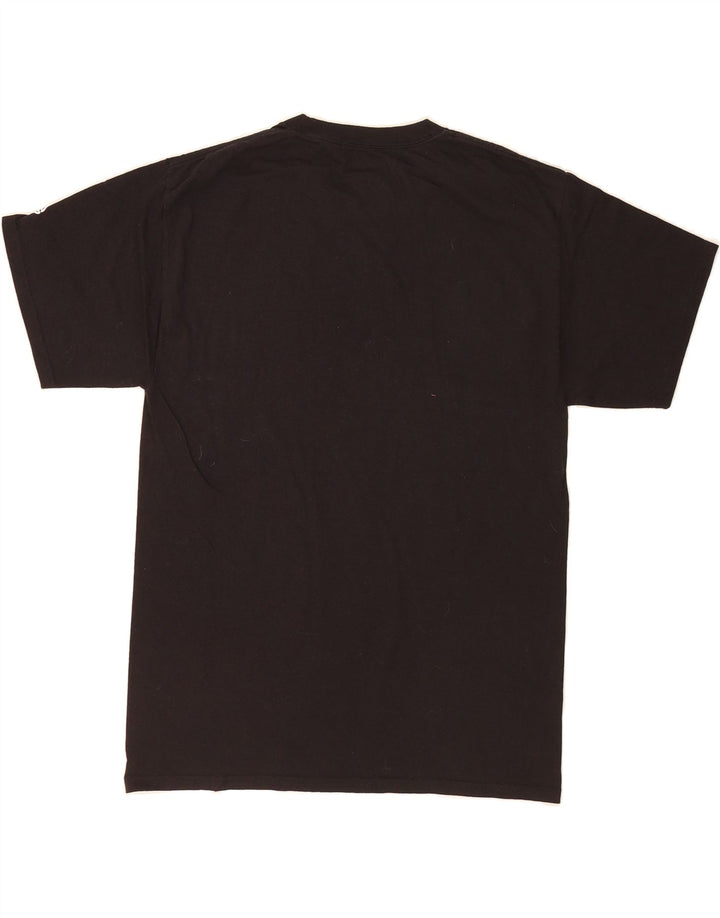 CHAMPION Mens Caldwell Cougars Graphic T-Shirt Top Medium Black Vintage Champion and Second-Hand Champion from Messina Hembry 