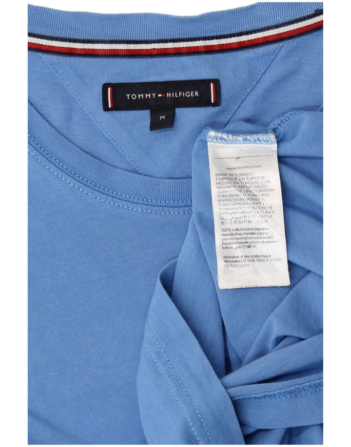 Tommy Hilfiger Mens T-Shirt Top Medium Blue Cotton