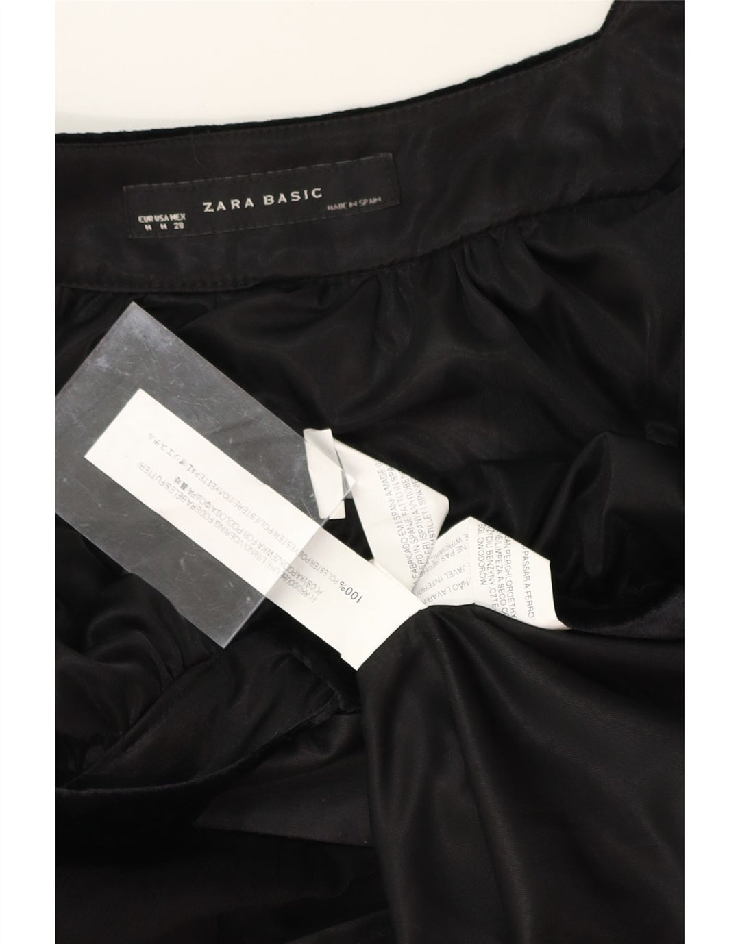 ZARA Womens Sleeveless A-Line Dress UK 14 Medium Black Polyester Vintage Zara and Second-Hand Zara from Messina Hembry 