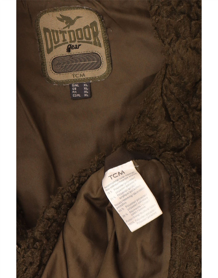 TCM Mens Fleece Jacket UK 42 XL Khaki Polyester