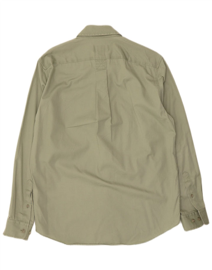 Camicia da uomo Eddie Bauer piccola in cotone verde