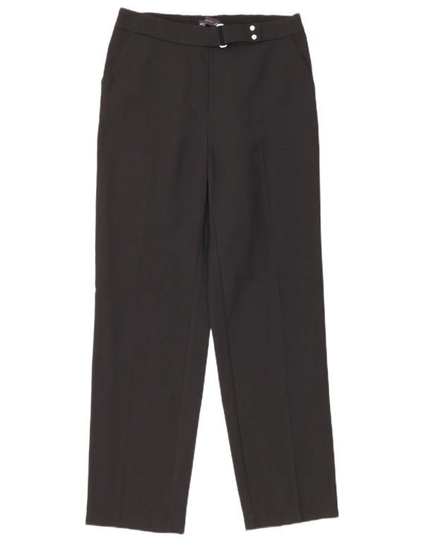Женские прямые брюки чинос Marks & Spencer UK 10, маленькие W28 L28, черные