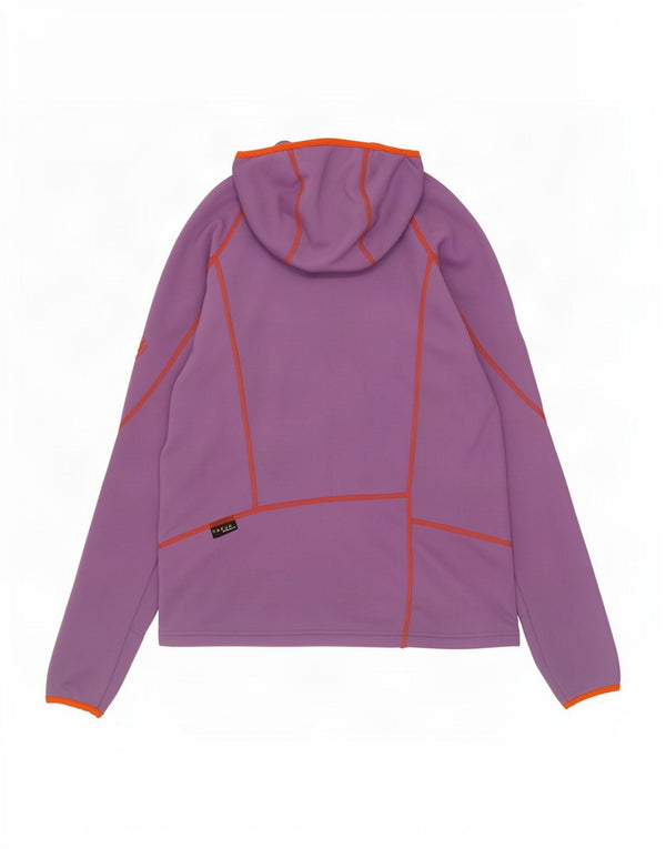 Jack Wolfskin Womens Zip Hoodie Sweater UK 12/14 Medium Purple