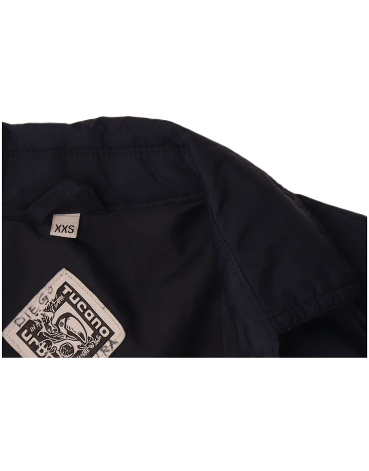 Tucano Urbano Womens Bomber Jacket UK 2 2XS Navy Blue Polyester