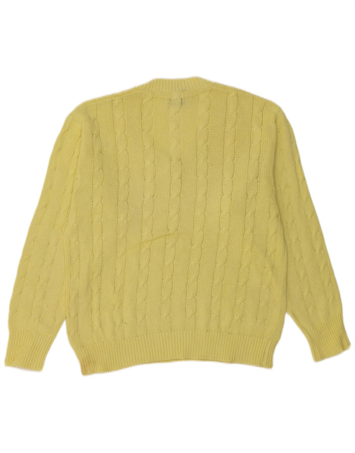 C&A Mens V-Neck Jumper Sweater Medium Yellow