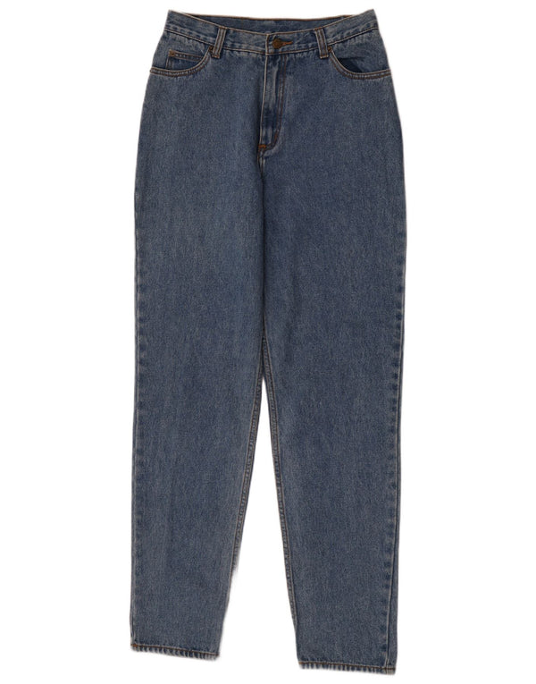 Jeans affusolati a vita alta da donna Laura Ashley UK 12 Medium W28 L32 Blu