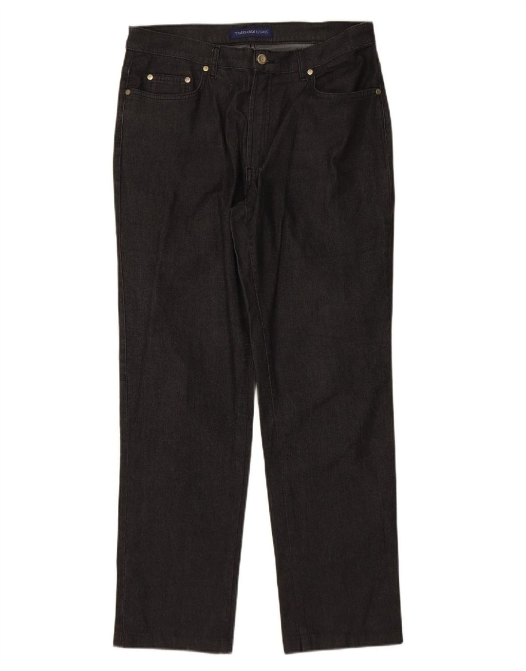 TRUSSARDI Womens Straight Jeans W32 L28 Grey Cotton Vintage Trussardi and Second-Hand Trussardi from Messina Hembry 