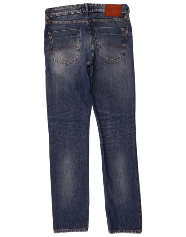 Tommy Hilfiger Mens Slim Jeans W30 L32 Blue Cotton