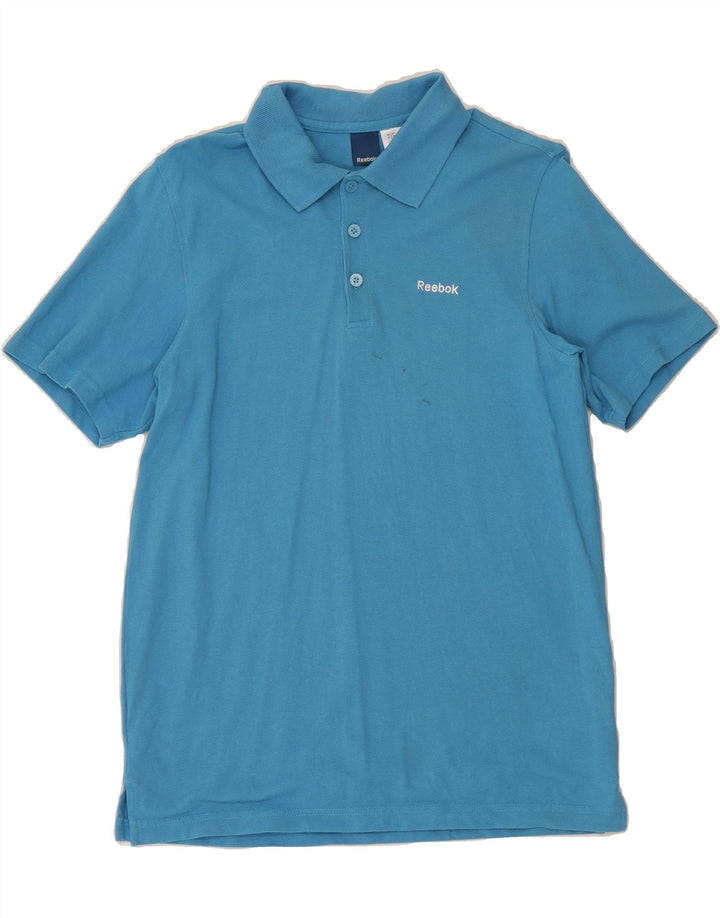 REEBOK Mens Polo Shirt Medium Blue Cotton Vintage Reebok and Second-Hand Reebok from Messina Hembry 